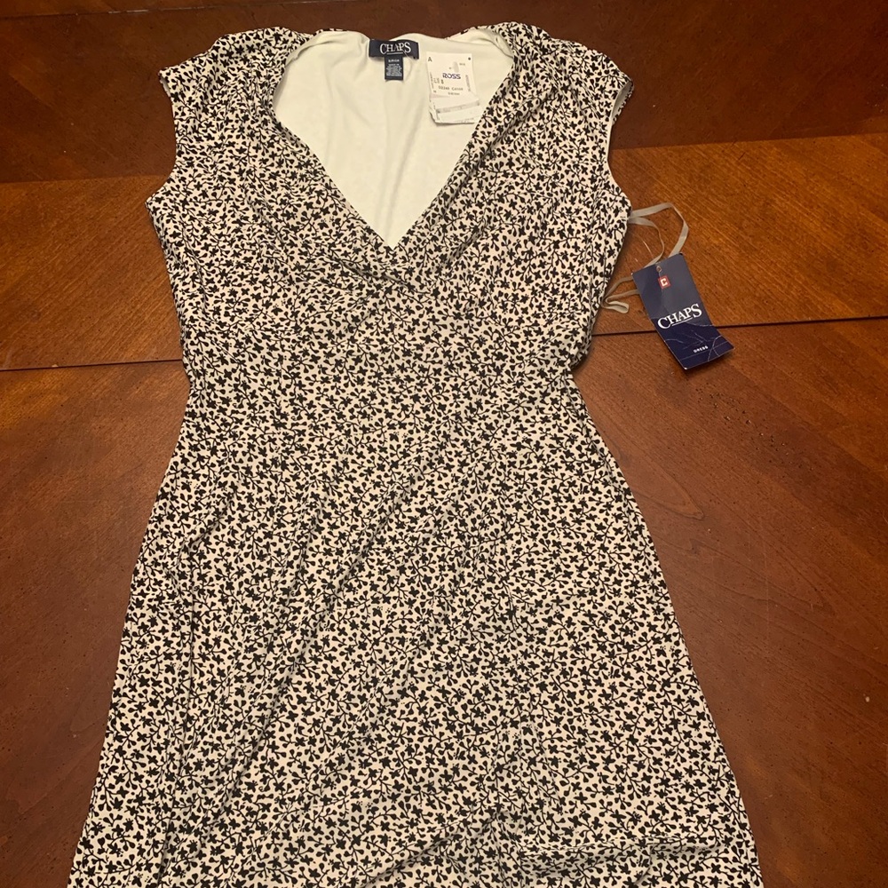 Black and white cocktail dress